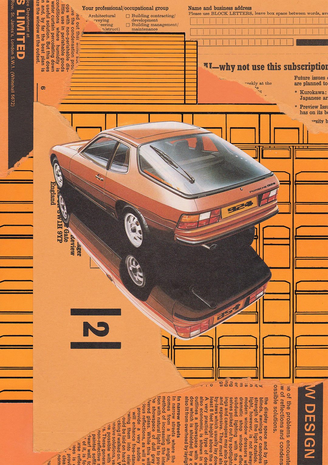 Porsche 924 Artwork